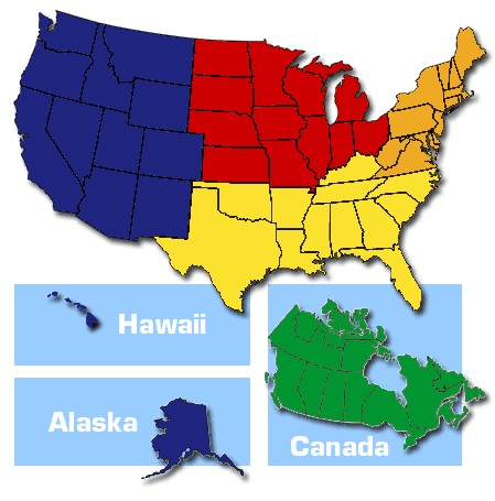United States Map By Region