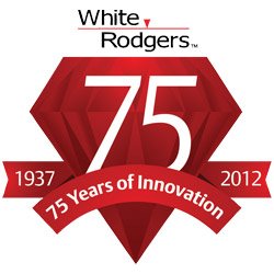 White-Rodgers 75th anniversary logo