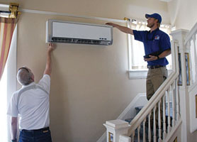 installing a wall-mounted ductless air conditioner