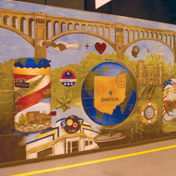 mural in honor of 25th anniversary of Copeland Scroll