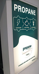 Natural refrigerants such as propane are drawing increasing attention as with this booth display by Embraco at the AHR Expo in Dallas and with its evaluation in an AHRI report.