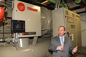 Charlie Holt describes new Trane centrifugal chiller