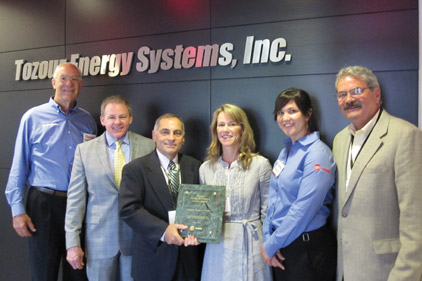 Tozour Energy Systems recently presented Liberty Property Trust with the Trane Energy Efficiency Leader Award