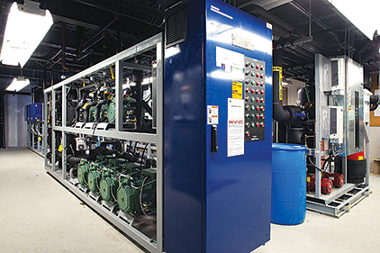 Contractors are learning to install and service transcritical CO2 refrigeration systems such as this one at a supermarket in Canada. (Photo courtesy of Hillphoenix)