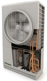 air-source heat pump with flash defrost