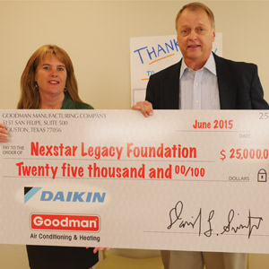 Goodman Donates $25,000 to Nexstar