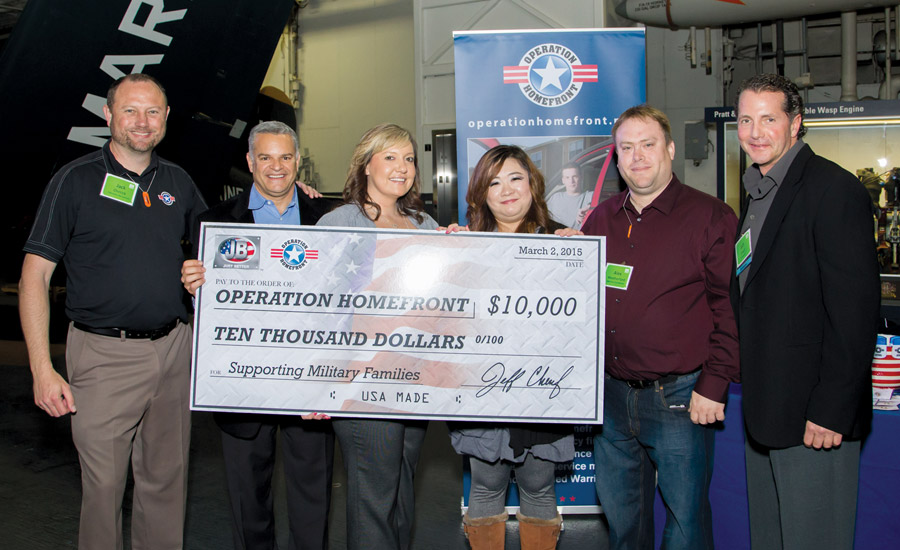 JB Industries Donates $10,000 to Operation Homefront
