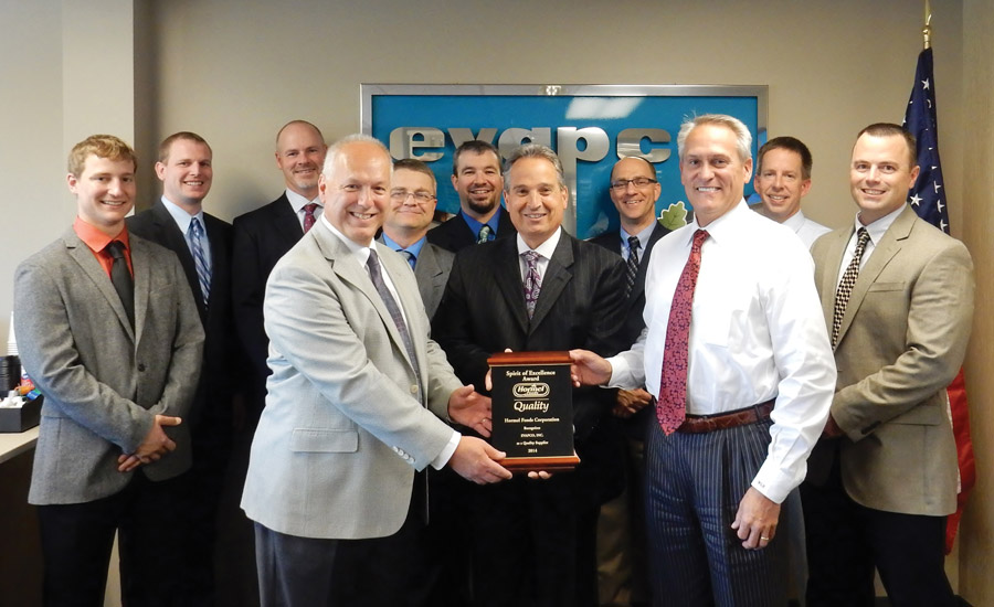 Evapco Inc. Receives Spirit of Excellence Award from Hormel Foods Corp.