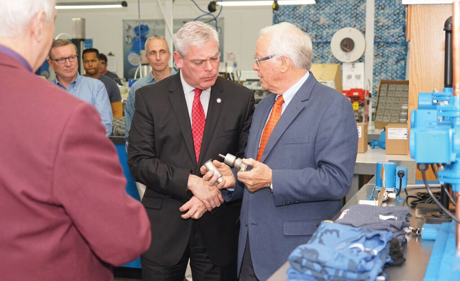 Mayor Visits AquaMotion Inc. in Warwick, Rhode Island