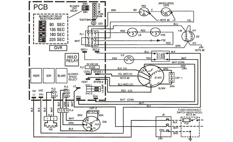 Furnace wiring diagram