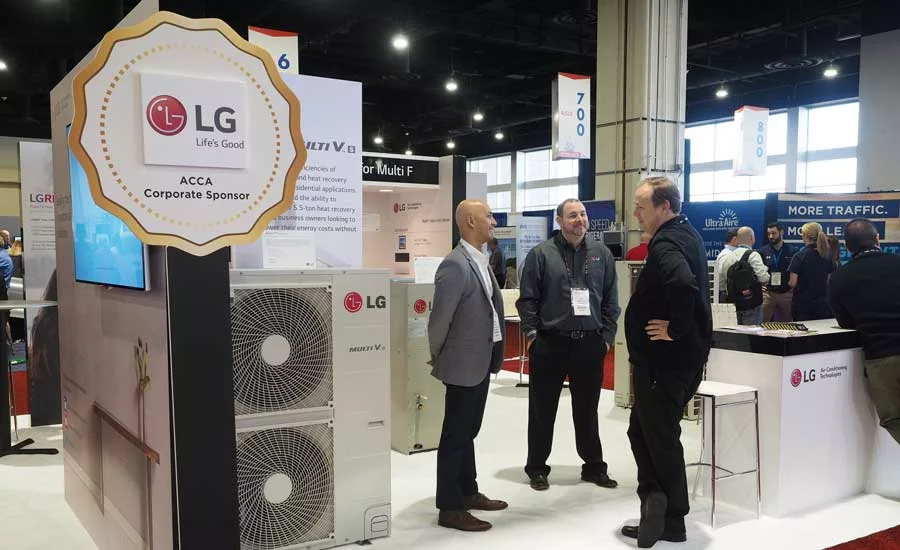 LG Electronics USA showed off its Multi V unit at the ACCA tradeshow. - The ACHR News