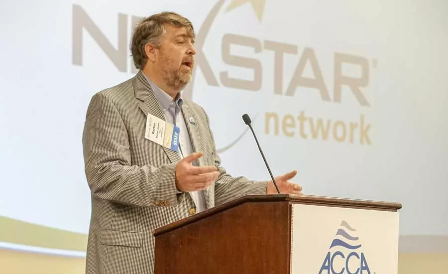 ACCA’s Barton James addresses the crowd. - The ACHR News