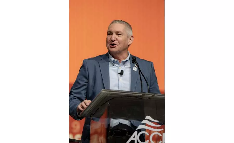 ACCA immediate past chairman, Steve Schmidt, addresses the crowd in the opening session. - The ACHR News