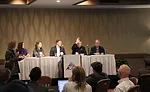 Managing Editor Maria Taylor moderates a panel of tech experts