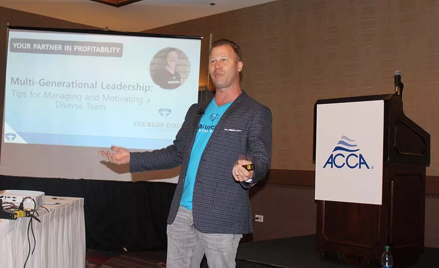 Chris Crew, coaching and development director for The Blue Collar Success Group