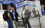 A game of ladder golf helped NIBCO show off their valves and visitors show off their skills. - The ACHR News