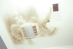 mold problem around bathroom supply vent