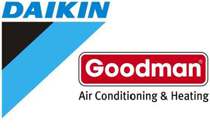 Daikin and Goodman logos