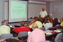 Harold Nelson leads a training class