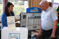 Nikki Krueger, Ultra-Aire, discusses dehumidification with Henry Rodgerson