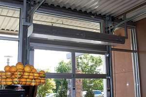 Fortunes Coffee Roastery in Pittsburgh uses Berner's Zephyr air curtain to increase foot traffic and sales.