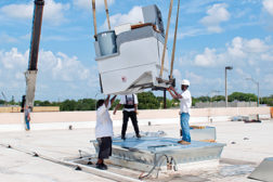 Advanced energy-efficient technologies such as this rooftop, which provides precise humidity control without overcooling, are becoming more popular in the commercial market.
