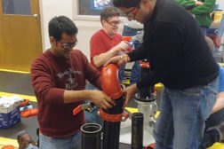 Hands-on training events provide the ultimate classroom experience. (Courtesy of Victaulic)
