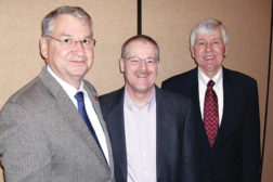 Key personnel in the IIAR transition are, from left, Bruce Badger, who is retiring as president this June; Bob Port, who will serve as chairman until March 2014; and David Rule, who becomes president upon Badgerâs retirement.