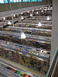 supermarket floor space