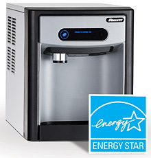 Follett's 7 Series ice-only dispensers with an integral air-cooled ice machine producing up to 125 pounds per day of ChewbletÂ® ice are now Energy Star-qualified.