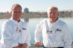 John Ward, right, founded Applewood Plumbing, Heating & Electric 40 years ago. 