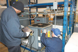 iPads and other technologies are used for training purposes at Brothers Air, Heat, & Plumbing, Rock Hill, South Carolina.