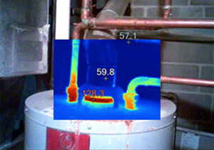How can you tell if a water heater is back drafting?
