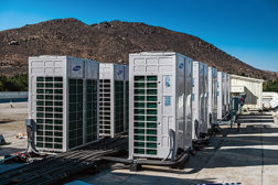Bartos Industries completed a project at La Sierra University, Riverside, California, installing 120 ton of Samsung DVMS Heat Recovery Outdoor Units connected to 143 indoor units servicing dorms and commons.