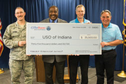 WaterFurnace Intl. Inc. donated $35,000 to the United Service Organization (USO) of Indiana, making the company the largest single contributor to the nonprofit military support organization. 