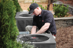 New regional energy conservation standards take effect Jan. 1, 2015, for split-system and single package central air conditioners sold and installed throughout the U.S. (Photo courtesy of Rheem)