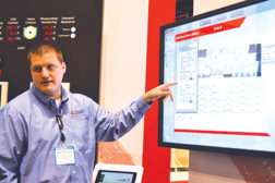 Matt Blocker, Mitsubishi Electric US Cooling & Heating, discusses one of the manufacturerâ??s featured new products at the AHR Expo in Chicago.
