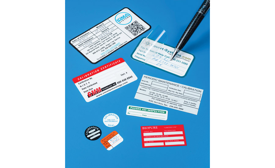 Nameplates for Industry Inc.: Calibration Labels | 2015-07-27 ...