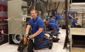 IN THE LAB: HVAC labs take up 4,100 square feet of space on the Retail Ready Career CenterÃ¢??s campus in Garland, Texas.