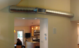 Some homeowners choose to put ductwork in the open due to space constraints; others do it for the Ã¢â¬ÅindustrialÃ¢â¬Â look.
