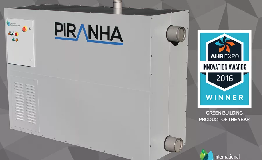 The Piranha wastewater heat recovery heat pump is a self-contained heat pump that extracts thermal energy from wastewater for domestic hot water production using a specially engineered direct-expansion heat exchanger.