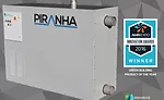The Piranha wastewater heat recovery heat pump is a self-contained heat pump that extracts thermal energy from wastewater for domestic hot water production using a specially engineered direct-expansion heat exchanger.