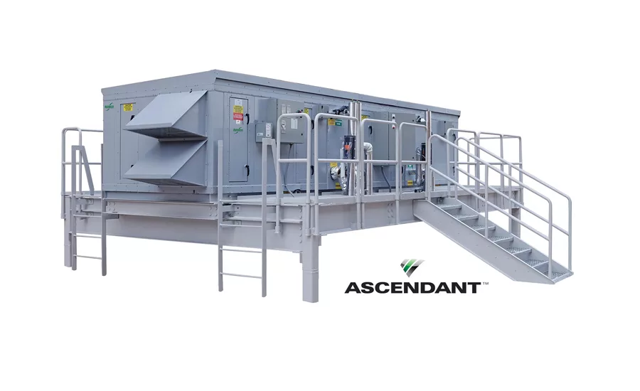 ASCENDANTâ⢠is a conventional cooling, active desiccant hybrid system that is performance-optimized to deliver and control low dew point air while minimizing energy input.