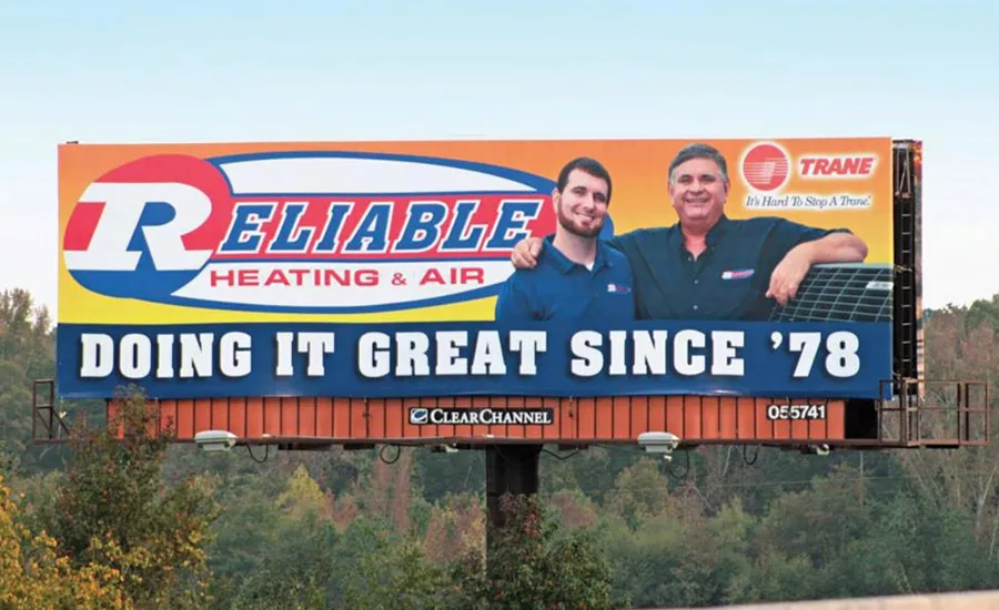 Motorists stranded in Atlantaââ¬â¢s notorious traffic are never far from the sight of a Reliable Heating & Air billboard.