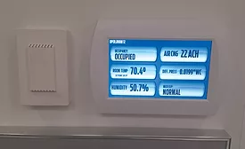 Monitors in the operating rooms at the Cleveland Clinic track the rooms' temperatures, pressures, humidity levels, and air changes per hour.