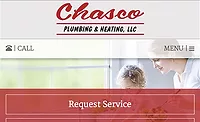 The three buttons, Request Service, Request an Estimate, and View Our Specials, make it easier for customers to gather information and schedule service.