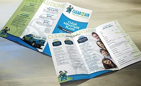 Clear the Air in Alvin, Texas, completely updated its brand to include a new logo, website, marketing materials, and vehicle wraps.