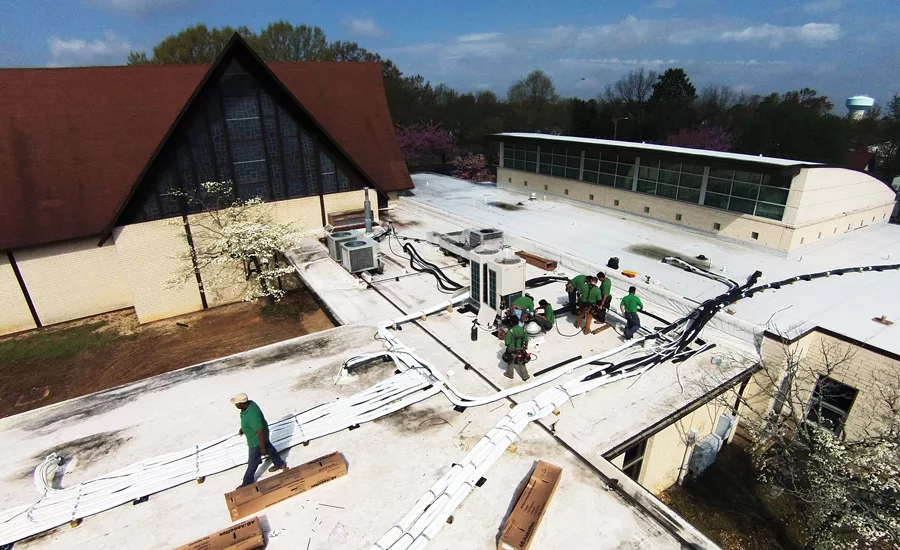 The church now utilizes VRF equipment as its primary heating and cooling system in most portions of the building.