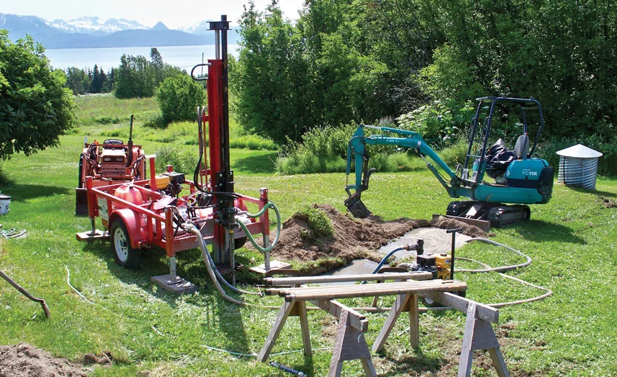 Geothermal may not be well utilized in Alaska, but communities like Homer have great ground conditions for it, with a wet and dense clay, sand, and silt mix. PHOTO Courtesy OF AK GeoEnergy