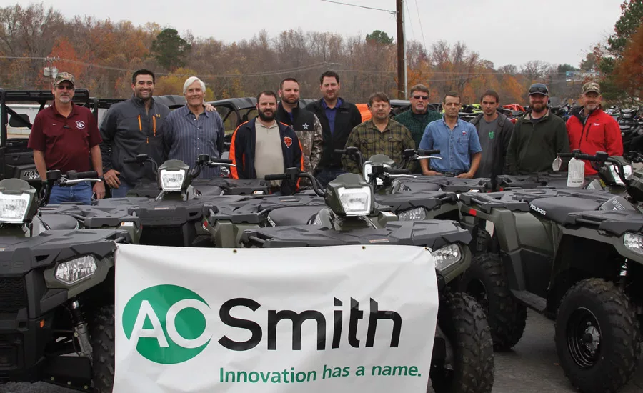 Morrison Supply Co. recently partnered with A.O. Smith Corp. to offer its clients a chance to win a grand prize hunting trip of the winnerâs choice and a new Polaris Sportsman 570 ATV.